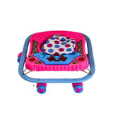 SUPER SQUARE Foldable Baby Walker with MUSIC - Square Base, Coated Pipe, Capsule Shape