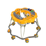 ZIG-ZAG Foldable Baby Walker with MUSIC - ZigZag Base, Chrome Pipe