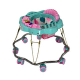 ZIG-ZAG Foldable Baby Walker with MUSIC - ZigZag Base, Chrome Pipe