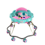 ZIG-ZAG Foldable Baby Walker with MUSIC - ZigZag Base, Chrome Pipe