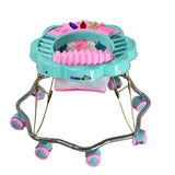 ZIG-ZAG Foldable Baby Walker with MUSIC - ZigZag Base, Chrome Pipe