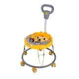 TIGER BEND Foldable Baby Walker with MUSIC - Round Base, Coated Pipe, Capsule Shape