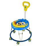 TIGER BEND Foldable Baby Walker with MUSIC - Round Base, Coated Pipe, Capsule Shape