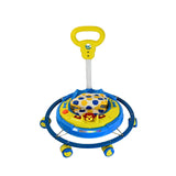 TIGER BEND Foldable Baby Walker with MUSIC - Round Base, Coated Pipe, Capsule Shape