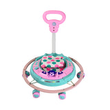 TIGER BEND Foldable Baby Walker with MUSIC - Round Base, Coated Pipe, Capsule Shape