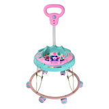 TIGER BEND Foldable Baby Walker with MUSIC - Round Base, Coated Pipe, Capsule Shape