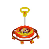 TIGER BEND Foldable Baby Walker with MUSIC - 8-Bend Base, Coated Pipe, Capsule Shape