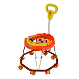 TIGER BEND Foldable Baby Walker with MUSIC - 8-Bend Base, Coated Pipe, Capsule Shape