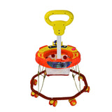 TIGER BEND Foldable Baby Walker with MUSIC - 8-Bend Base, Coated Pipe, Capsule Shape