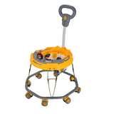 TIGER BEND Foldable Baby Walker with MUSIC - 8-Bend Base, Coated Pipe, Capsule Shape