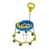 TIGER BEND Foldable Baby Walker with MUSIC - 8-Bend Base, Coated Pipe, Capsule Shape