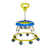 TIGER BEND Foldable Baby Walker with MUSIC - 8-Bend Base, Coated Pipe, Capsule Shape