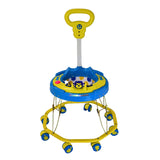 TIGER BEND Foldable Baby Walker with MUSIC - 8-Bend Base, Coated Pipe, Capsule Shape