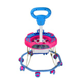 TIGER BEND Foldable Baby Walker with MUSIC - 8-Bend Base, Coated Pipe, Capsule Shape