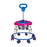 TIGER BEND Foldable Baby Walker with MUSIC - 8-Bend Base, Coated Pipe, Capsule Shape