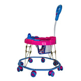 TIGER BEND Foldable Baby Walker with MUSIC - 8-Bend Base, Coated Pipe, Capsule Shape