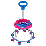 TIGER BEND Foldable Baby Walker with MUSIC - 8-Bend Base, Coated Pipe, Capsule Shape