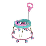 TIGER BEND Foldable Baby Walker with MUSIC - 8-Bend Base, Coated Pipe, Capsule Shape