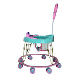 TIGER BEND Foldable Baby Walker with MUSIC - 8-Bend Base, Coated Pipe, Capsule Shape