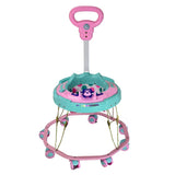 TIGER BEND Foldable Baby Walker with MUSIC - 8-Bend Base, Coated Pipe, Capsule Shape