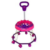 TIGER BEND Foldable Baby Walker with MUSIC - 8-Bend Base, Coated Pipe, Capsule Shape