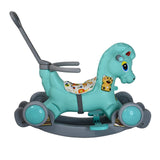 CHARLIE ECO DLX Horse ROCKER Ride with WHEELS and Parental Control Handle