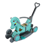 CHARLIE ECO DLX Horse ROCKER Ride with WHEELS and Parental Control Handle